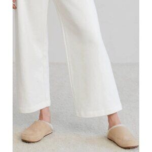 Jenni Kayne Shearling-Lined Moc Clog in Taupe‎ Brown Size 37